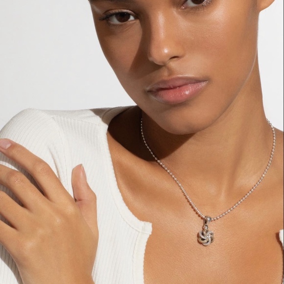 Lagos Sterling Silver Love Knot Pendant Necklace - Picture 3 of 12